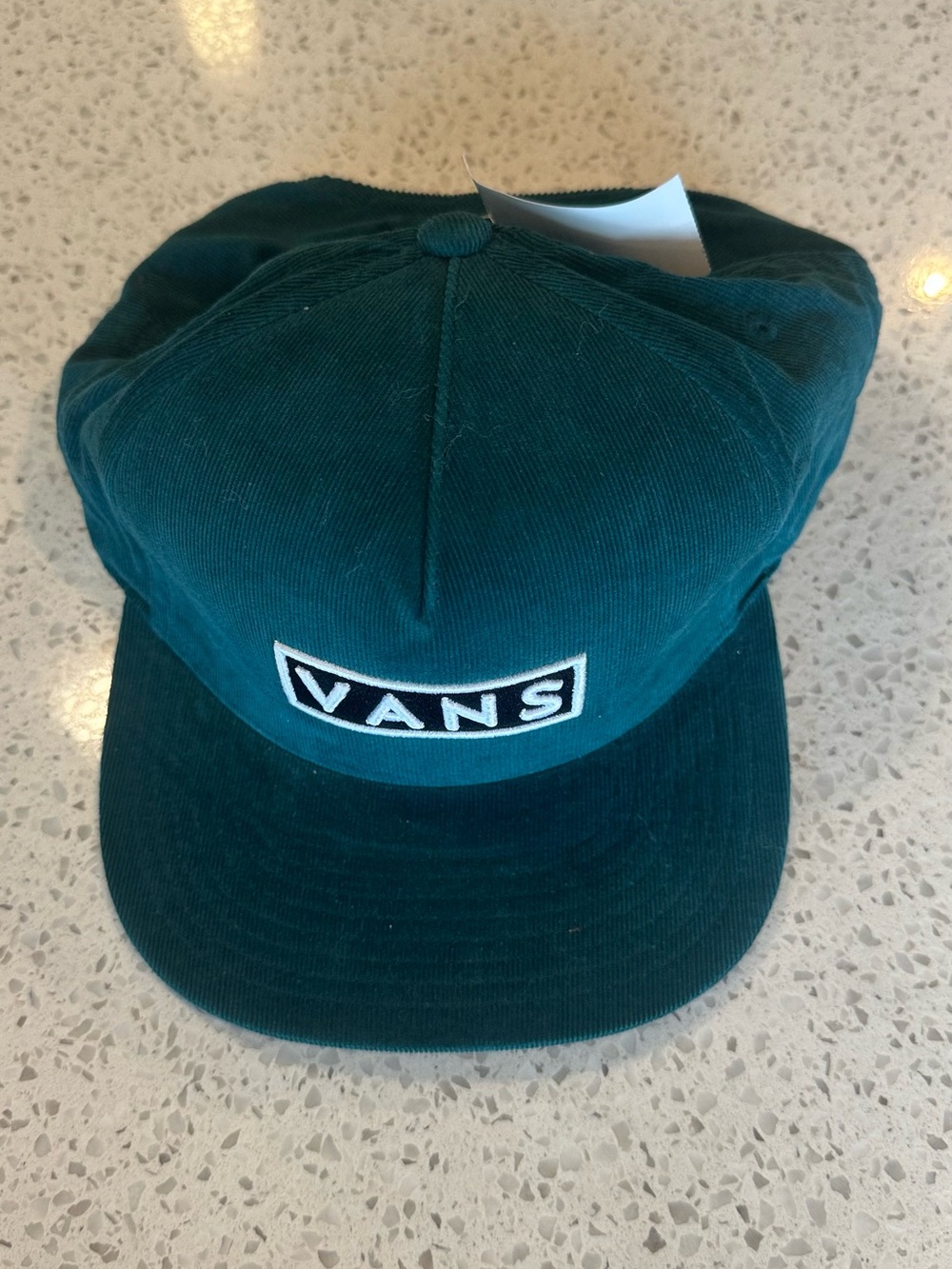 Vans Deep Teal Corduroy Cap with Embroidered Logo